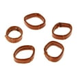 thumbnail image 1 of Yinanstore 5pcs Watch Band Strap Hoop Loop Watches Leather Retainer Holder - Brown, 18mm, 1 of 7