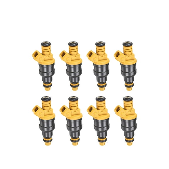 Set of 8pcs Fuel Injectors 4-Hole EV1 Style For Ford F150 F250 F350 Lincoln 4.6 5.0 5.4 5.8 V8 Replacement for 0280150943 Fits select: 2000-2001 FORD EXPEDITION XLT, 1996-2004 FORD MUSTANG GT