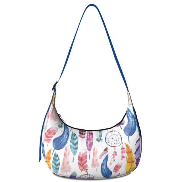 Sac Bandoulière Rétro Boho Chic pour Femmes Petit Sac à Main en Velours Côtelé Abstrait Géométrique Croissant Sac à Raviolis Sangle Réglable pour Voyage Travail