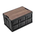 thumbnail image 3 of Contenedor de almacenamiento Zulema Estuche de canasta Plegable Negro, 3 of 8