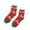 2# Red, variant on WTXUE Quarter Socks, Fuzzy Socks Warm Socks Super Cute Warm Plush Soft Print Women's Christmas Ear Socks Socks Winter Socks Red
