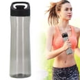 thumbnail image 2 of Large Capacity Plastic Water Bottle,Stylish Portable Handheld Straight Drink Cup,BPA-Free Reusable Sports Water Bottle with Leak-Proof Dust Lid, for Camping,Gym,Travel,Work,650ml, 2 of 5