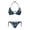 Flowers Print, variant on HELLHERO St. Patrick's Day Green Top Hats Ladies Bikini Swimsuit Set Spandex Plus Size Stylish Halter Bikini Set 2 Piece