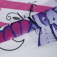thumbnail image 4 of LIVILIAN Purple Shower Curtain, Butterfly Shower Curtain with Hooks, Swirl Floral Shower Curtain, Butterfly Shower Curtains for Bathroom, Machine Washable, Purple White, 72" W X 72" H, 4 of 6