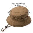 thumbnail image 2 of TOPTIE Vintage Boonie Hat Waterproof Classic Tactical Sun Hat for Hunting, Birding & Outdoor Adventure-Khaki, 2 of 7