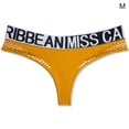 thumbnail image 3 of Malla inconsútil de la tanga femenina hueco hueco impreso con la ropa interior de la cintura baja mini transpirable g-string yoga bragas calzoncillos para la fiesta amarillo m sidaley AP004233-10, 3 of 7