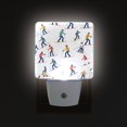 thumbnail image 3 of People Skiing in The Snow LED Night Light with Smart Sensor Plug Into Wall Dusk to Dawn 2 packs, 3 of 7