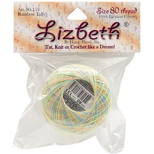 Lizbeth Cordonnet Cotton Size 80-Rainbow Taffy