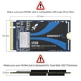 thumbnail image 2 of SSD SABRENT Rocket NVMe PCIe M.2 2242 512 GB de bajo consumo, 2 of 8