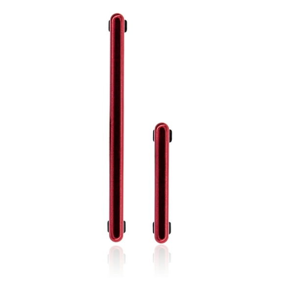 Replacement Hard Buttons (Power / Volume) Compatible For Samsung Galaxy Note 10 (Aura Red)