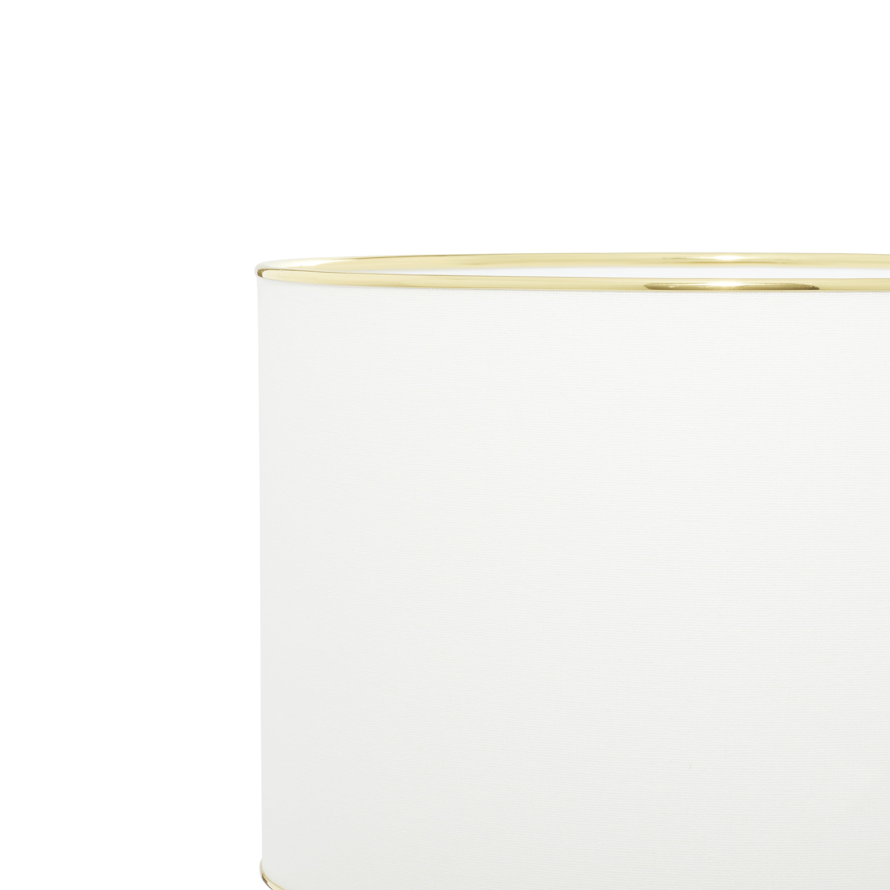 CosmoLiving by Cosmopolitan 23" White Table Lamp with White Fabric Shade