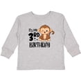 thumbnail image 3 of Inktastic Monkey Its My 3rd Birthday Boys or Girls Long Sleeve Toddler T-Shirt, 3 of 5