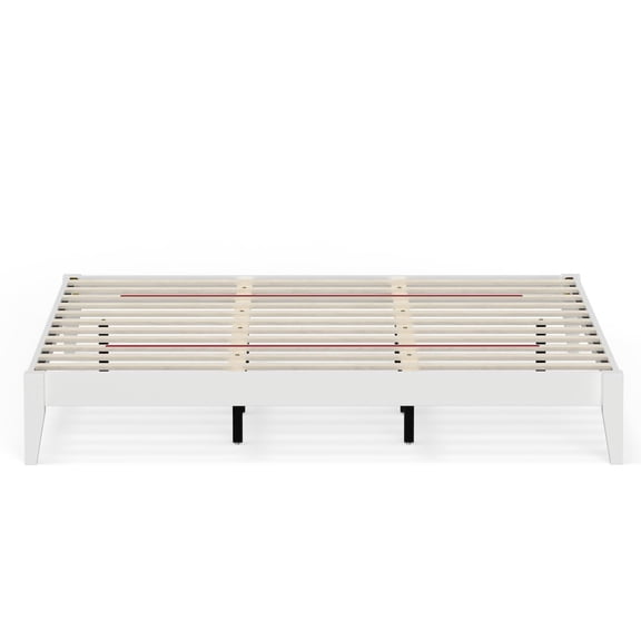 Comfort Pointe Serene Farmhouse Style King Wood Bed Frame - White