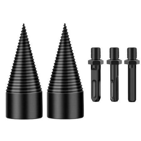 

Linxiam Clearance 2X Firewood Drill Bits 3X Handle Splitter 5PCS Drill Firewood 32mm Drill Wood Bits Bit 42mm Splitter Log Removable Tools Home Improvement