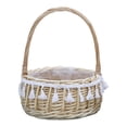 thumbnail image 2 of Cesta de almacenamiento con asas, tejida de bambú, huevos naturales, cesta de dulces M Zulema Cesta de almacenamiento, 2 of 8