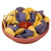 Taco Tuesday Plastic Tortilla Chip & Salsa Bowl Set, 10", Brown