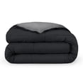 thumbnail image 1 of Edredón de Plumón Alternativo Reversible Bare Home Colección 1800 Tamaño King/Cal King Negro/Gris, 1 of 8