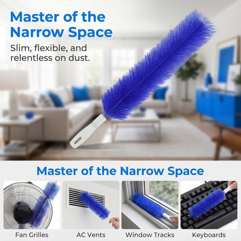 Aquanexis 90 Flexible Ceiling & Fan Dust Magnet,Reusable Washable Dust Wiping Brush, Multi-Surface Dust Tool, Perfect For Cleaning Electric Fans, Air Conditioners, Household