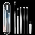 thumbnail image 1 of Ear Cleansing Tool Kit Spring Ear Wax Cleaner Tool Ear Picks Curette With Storage Box And Cleaning Brush For Adults And Kids (1 In 6 Piece Set),Silver Ear Sheath, 1 of 8