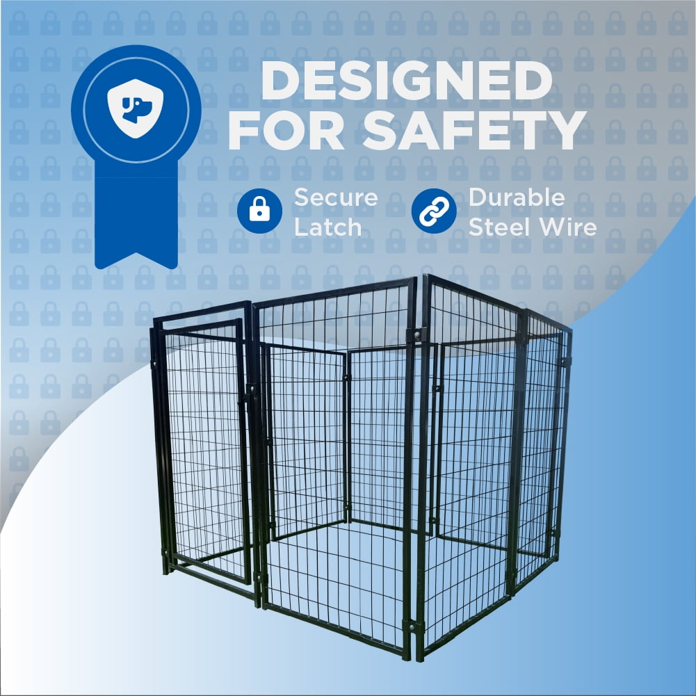 Luna Expandable Heavy-Duty Dog Kennel – 8 Panel – 5x5x4 ft