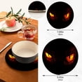 thumbnail image 3 of SKYSONIC Anger Monster Eyes Pot Holders Trivets, 2 Pcs Heat Resistant Trivets,Black Cotton Thread Weave Mats for Hot Pads Pans Pot Bowl Teapot for Kitchen Decor, 3 of 7