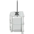 thumbnail image 6 of AVF Steel TV Stand with Cable Management for up to 32" TVs in Clear/Chrome, 6 of 6
