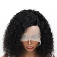 thumbnail image 6 of Short Curly Bob Wig Brazilian Human Hair Curly Side Part Lace Front Wig 180% Density, 6 of 7