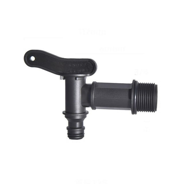 Replacement Barrel Water Butt Tap Rain Barrel Water T Faucet,Rain Barrel Thread Replacement Tap Plastic Snap-Fit Connector Beer Home Brew