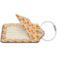 thumbnail image 2 of Pofeuu Autumn Sweater Warmth Print Luggage Tags, Privacy Cover ID Label with Stainless Steel Loop and Address Card for Travel Bag Suitcase-2 PCS, 2 of 5