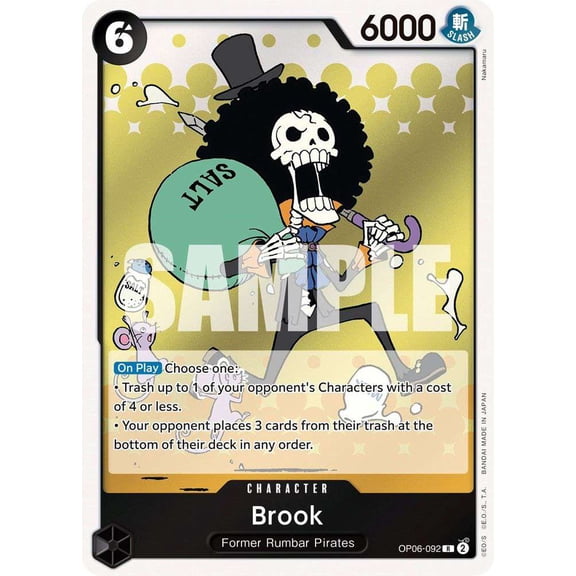 One Piece Wings of the Captain Rare Brook OP06-092