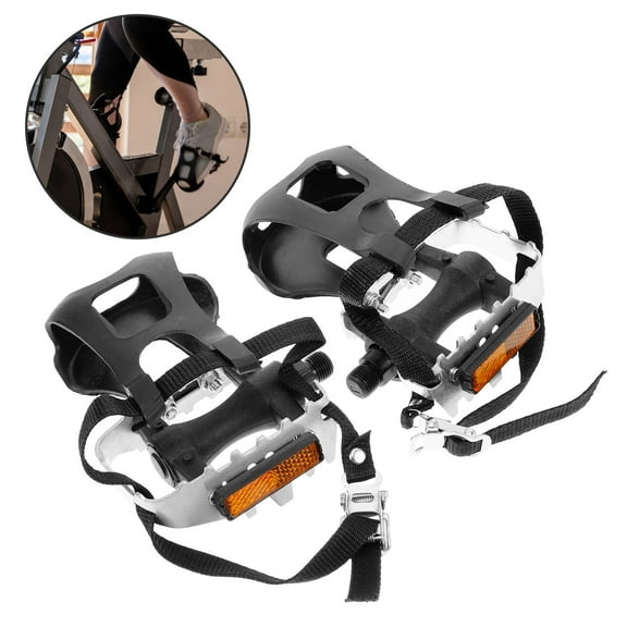 Hytrove 1 Pair 7.07X5.89X3.93In Mountain Bike Pedals With Toe Clips Cage