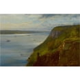 thumbnail image 2 of George Inness 24x17 Black Ornate Framed Double Matted Museum Art Print Titled: Palisades on the Hudson (1866), 2 of 5