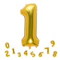 thumbnail image 1 of Globo de foil dorado número 1 de 81 cm MEIDUOCO, 1 of 7