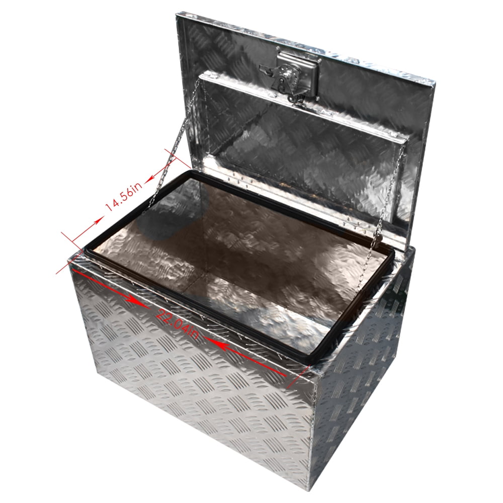 findmall Truck Underbody Bed Tool Box Aluminum 24" with T-Handle Latch and Keys