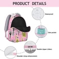 thumbnail image 4 of Pineapple Print Laptop Backpack - Trendy College Bag for Women & Men, Roomy Main Compartment with Organizer, Comfortable Shoulder Straps for All-Day Wear, 4 of 6