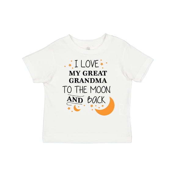 Inktastic I Love My Great Grandma to the Moon and Back Boys or Girls Toddler T-Shirt
