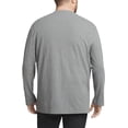 thumbnail image 3 of Van Heusen Mens Big and Tall Essential Long Sleeve Ottoman Crewneck Shirt 3X-Large Iron Gate, 3 of 4