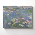thumbnail image 4 of Lily Painting, Monet Wall Art, Water Lily Pond Canvas Print, Impressionist Wall Art, Lily Canvas Wall Art, Ready To Hang for Living Room Home Wall Decor 11x14, 4 of 7