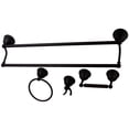 thumbnail image 4 of Kingston Brass BAK3963478SN Restoration 4-Piece Bathroom Hardware, Brushed Nickel, 4 of 7