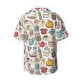 thumbnail image 2 of Xecao offers the Cooking Utensils for Men's Casual Short-sleeved Shirt, a button-up collared shirt with a pocket, perfect for beach vacations and yacht travel in the 3X-Large size., 2 of 7