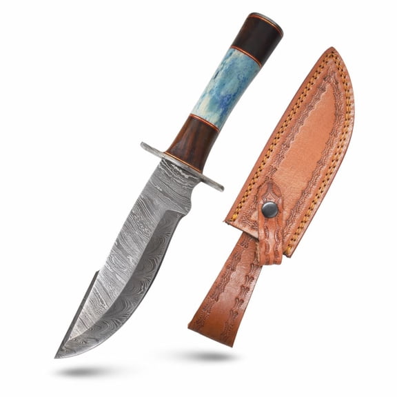 Old Ram Handmade Custom Damascus Hunting Knife