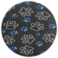 thumbnail image 3 of Dog Paw Print Round Carpet Circle Rug Outdoor Patio Area Rug Washable Large Area Rugs Hallway Room Decor Fitness Mats, 3 of 8
