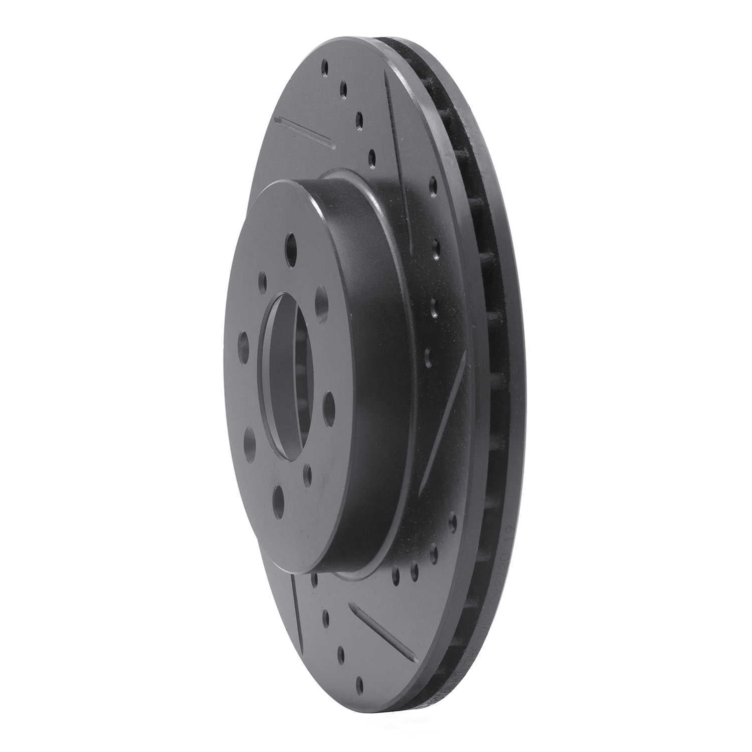 Dynamic Friction Company 633-67041R DFC Brake Rotor - Drilled And Slotted - Black