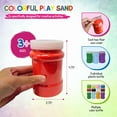 thumbnail image 4 of 4E's Novelty 16.5 Lb Colored Sand for Crafts 12 Pack Non Toxic Sand Art Colors with Storage Bottles, 4 of 8