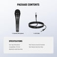 thumbnail image 2 of NEEWER NW-040 Cardioid Dynamic Microphone with XLR Cable, Rigid Metal Housing, Unidirectional Pickup Mic for Musical Instruments Voice Public Speech, 2 of 8
