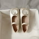 thumbnail image 5 of Zapatos de cuero para niñas, zapatos de bebé de suela suave para primavera, zapatos de princesa cómodos y de moda, 5 of 5