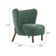 thumbnail image 3 of Christopher Knight Home Jace Modern Boucle Upholstered Accent Chair, Club Chair with Solid Wood Frame, Green, 3 of 8