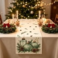 thumbnail image 2 of Toycle Christmas Linen Table Banners Festive Holiday Table Cover For Dining Table Home Party Tablecloth Decoration Multicolor, 2 of 6