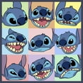thumbnail image 2 of Boy's Lilo & Stitch Facial Expressions Graphic Tee Navy Blue Heather X Large, 2 of 3
