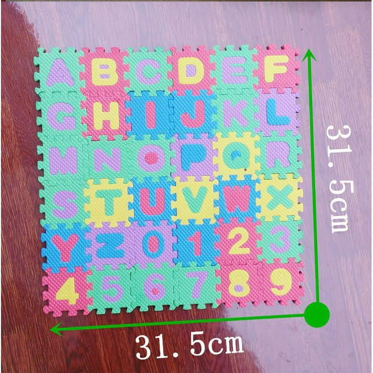 Children's Mat EVA Kids Foam Puzzle Carpet Baby Play Mat Interlocking Floor  Tiles with Alphabet and Numbers DropShipping